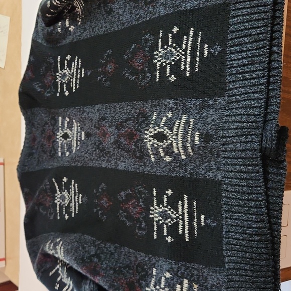 Vintage 90's Geometric Design Mens XL Cardigan Sweater - Picture 7 of 7